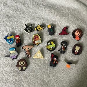 17 Harry Potter crocs, shoe charms assorted brand new